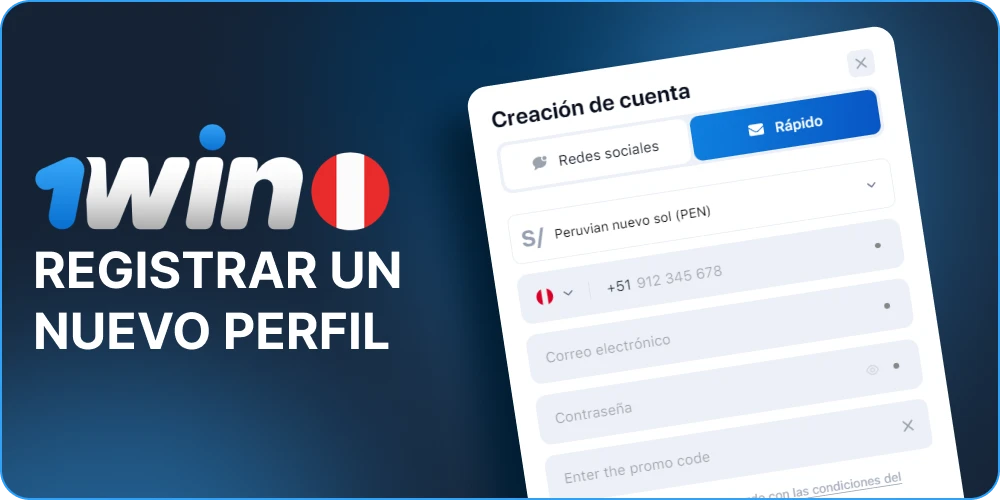 Inscripción en 1win